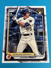 2024 Bowman COOPER PRATT 1st Bowman #BP-137 Milwaukee Brewers Qty Avail