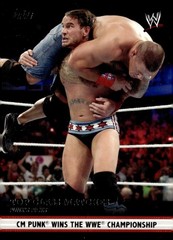 2012 Topps WWE #6 CM Punk Wins the WWE Championship