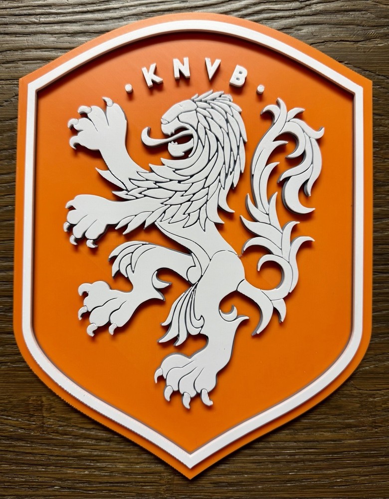 Netherlands KNVB Soccer Sign Dutch National Team Lion Crest Holland Football