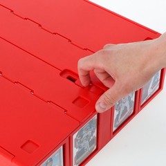 BCW Card Bin Hold Trading Gaming Sport Cards Toploaders Magnetic 3200 Box in RED