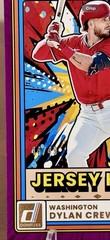 2026 Donruss Dylan Crews Jersey Kings PURPLE PATCH /49 JK-DC Multi Color Relic