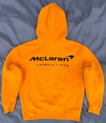 McLaren Formula 1 Team Hollister Hoodie Orange Mens XS EXC F1 Motorsport Collab