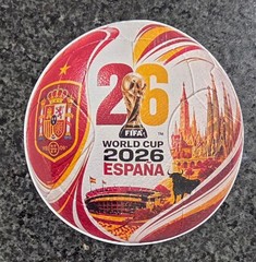 2026 FIFA World Cup Spain España Soccer Ball Decal / Sticker Water Resistant UV