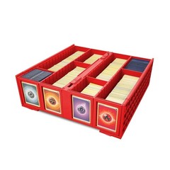 BCW Card Bin Hold Trading Gaming Sport Cards Toploaders Magnetic 3200 Box in RED