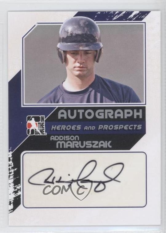 2011 ITG Heroes and Prospects Close Up Silver /190 Addison Maruszak Auto 0b5