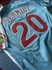 Mike SCHMIDT Philadelphia Phillies #20 Powder Blue Jersey Adult All Sizes NWT