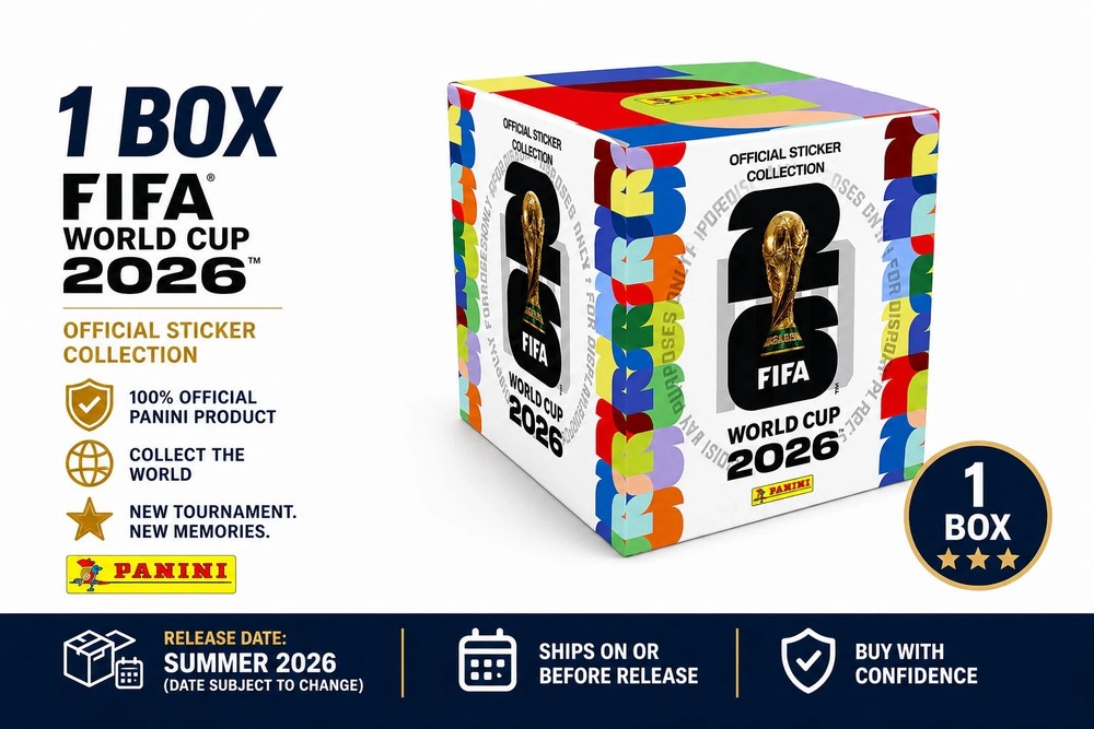 Panini FIFA World Cup 2026 Sticker Box 1 Box Sealed 50 packs!