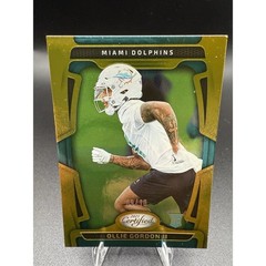 OLLIE GORDON 2025 PANINI CERTIFIED MIRROR GOLD /10 RC FOTL SSP MIAMI DOLPHINS