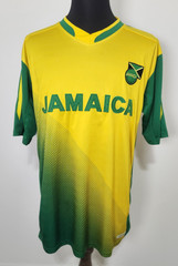 Jamaica «No Problem» Soccer Orro Dry-Fit Yellow and Green Jersey Men’s Size XL