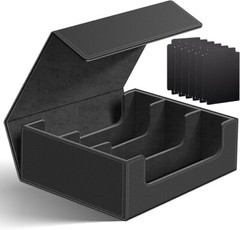 Estuche para cartas coleccionables con capacidad para más de 1800 cartas cierre.