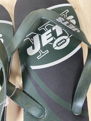 New York Jets NFL Football Flip Flops Team Logo NWT Various Sizes Unisex