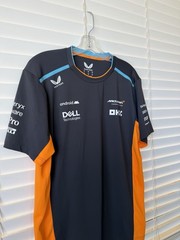 McLaren Formula 1 Jersey Shirt Men SZ Med Castore F1 Team Official Mesh Stretch
