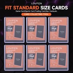 LOVFEN 35PT Toploaders Card Holders Sleeves for Sports Cards 100-1000