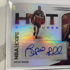 Spud Webb 2020-21 Panini Hot Signature Auto Autograph Atlanta Hawks HS-SWB Red🔥