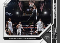 2023-24 PANINI INSTANT #226 VICTOR WEMBANYAMA RC CELEBRATES B-DAY W/ BIG DUNKS