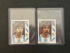 Lionel Messi 2006 Panini Germany World Cup #185 Rookie Sticker Lot of 2