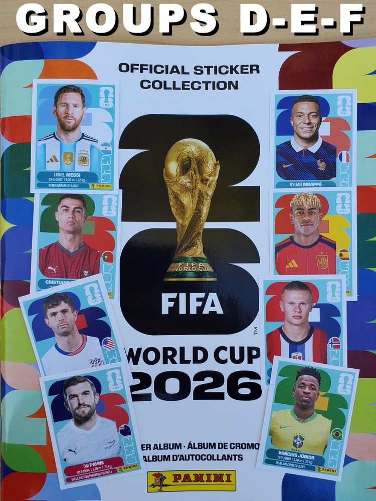 2026 Panini FIFA World Cup Stickers US Edition USA1-TUN20 D/E/F Germany PICK