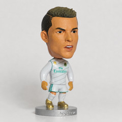 6cm Football Star Real Madrid Figures 7# Cristiano Ronaldo 2017-18 Season White
