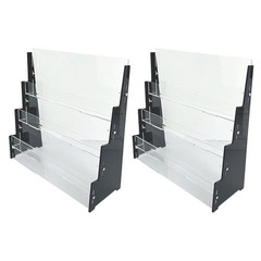 2PACK Acrylic Collector Card Display Stand Rack Shelf For Trading Cards 3-Tier