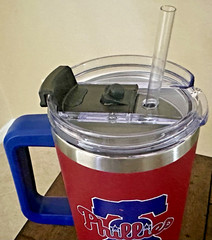 Philadelphia Phillies 40oz Colossus Travel Mug Tumbler Handle Straw MLB Licensed