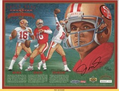 1994 Upper Deck Limited Edition Sheets 52/350 Joe Montana Auto HOF 0q5
