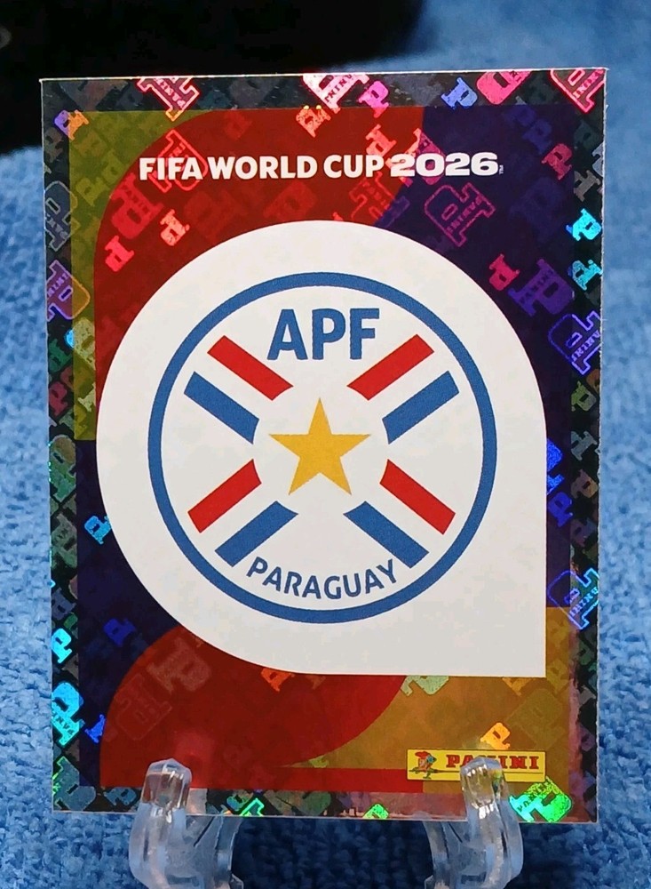 2026 Panini FIFA World Cup Sticker PAR 1 Paraguay 🇵🇾 Badge Team Logo