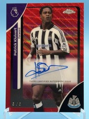 2025-26 Topps Chrome Premier League Red Refractor Patrick Kluivert Auto #5/5