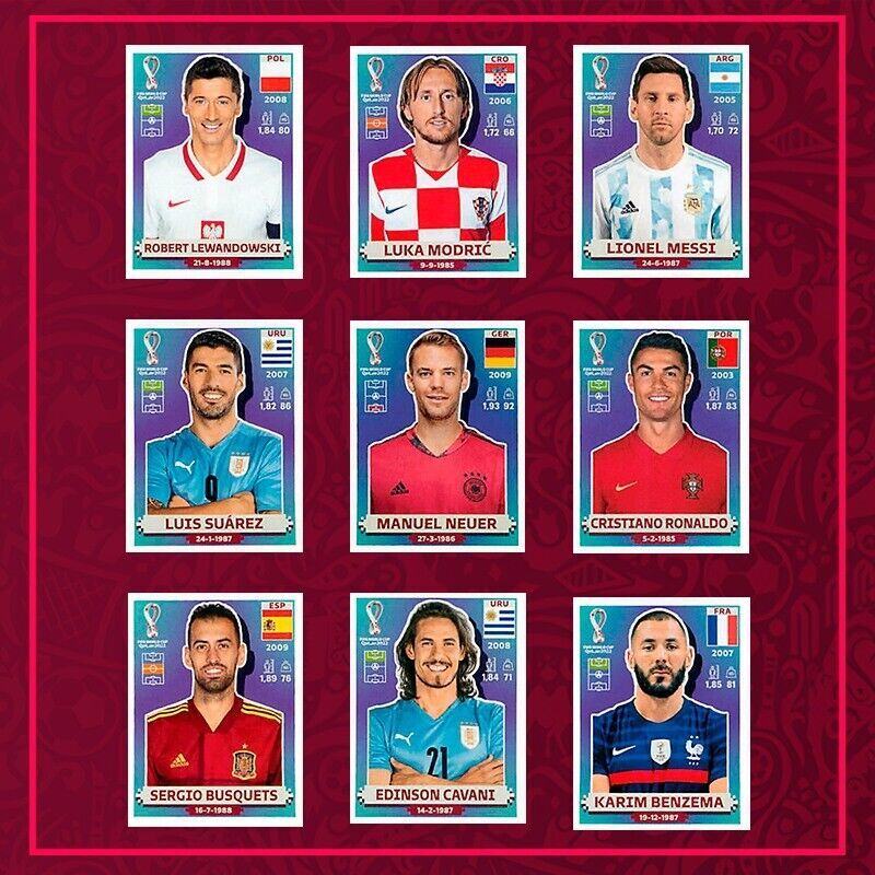 Panini World Cup QATAR 2022 — USA Edition — Stickers #CAN1 — #KOR20