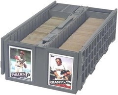 BCW Plastic Cards Box Bin For Trading Gaming Sport Toploader Magnet Safe Storage