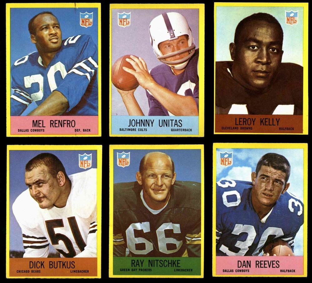 1967 NFL Philadelphia Football Cards Singles to Complete Set U Pick EX-NMT