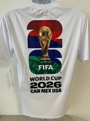 2026 FIFA World Cup Mundial Two Sided Logo Trophy Shirt Dry Fit Size XL