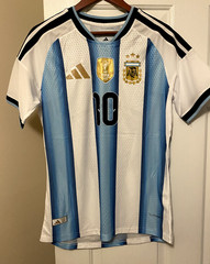 Argentina Mens Soccer Lionel Messi #10 Jersey Sizes M L