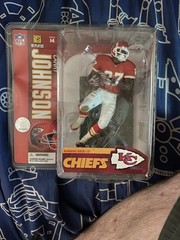 LARRY JOHNSON NFL FOOTBALL MCFARLANE SERIES 14 ACTION FIGURE KANSAS CITY CHIEFS