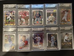 Modern Baseball Mystery Mega Box 2 Graded Cards + 10 Raw Cards Read Des 10 Boxes