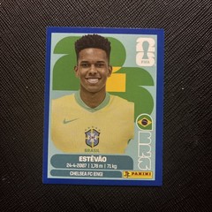 Panini FIFA World Cup 2026 Estevao Brazil Sticker BRA 20 Chelsea Blue Border