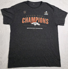 Denver Broncos Super Bowl 50 Champions Men’s T-shirt No Size See Measurement