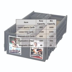 BCW Plastic Cards Box Bin For Trading Gaming Sport Toploader Magnet Safe Storage