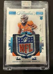 2021 Panini Flawless Javonte Williams **NFL SHIELD 1/1**