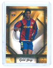 2023-24 Topps FC Barcelona Team Set Ronaldinho Gold Drip