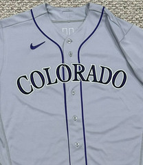 NO # ZEUCH SIZE 46 2023 COLORADO ROCKIES ROAD GRAY GAME JERSEY ISSUED NWOT MLB