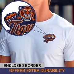Detroit Tigers MLB Baseball Team Logo Iron On Patch-Sew Patch-Embroidered Patch