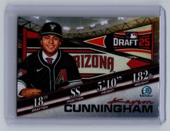 2025 Bowman Draft KAYSON CUNNINGHAM #BDN-2 Draft Night Chrome Diamondbacks