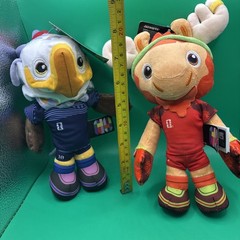 FIFA World Cup 2026 Mascot 8” Plush Lot (2) Canada Maple USA Clutch Jazwares NWT