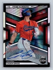 Caden Grice 2023 Panini Elite Extra Edition Prime Numbers Auto /200 #128