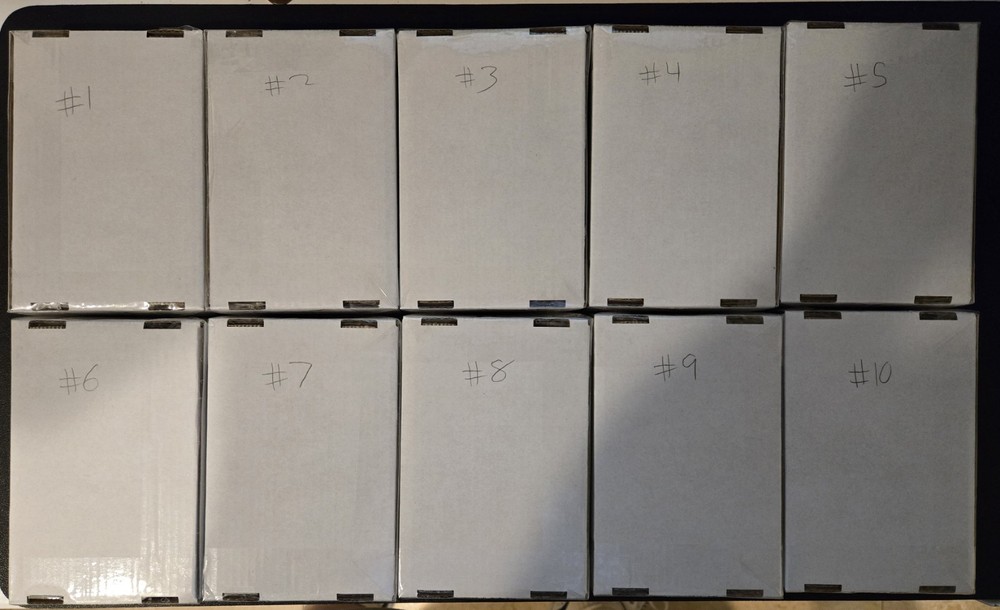 Modern Baseball Mystery Mega Box 2 Graded Cards + 10 Raw Cards Read Des 10 Boxes