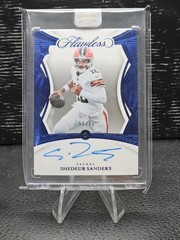 Shedeur Sanders 2025 Panini Flawless Sapphire Auto /15 Rookie Gems Signatures