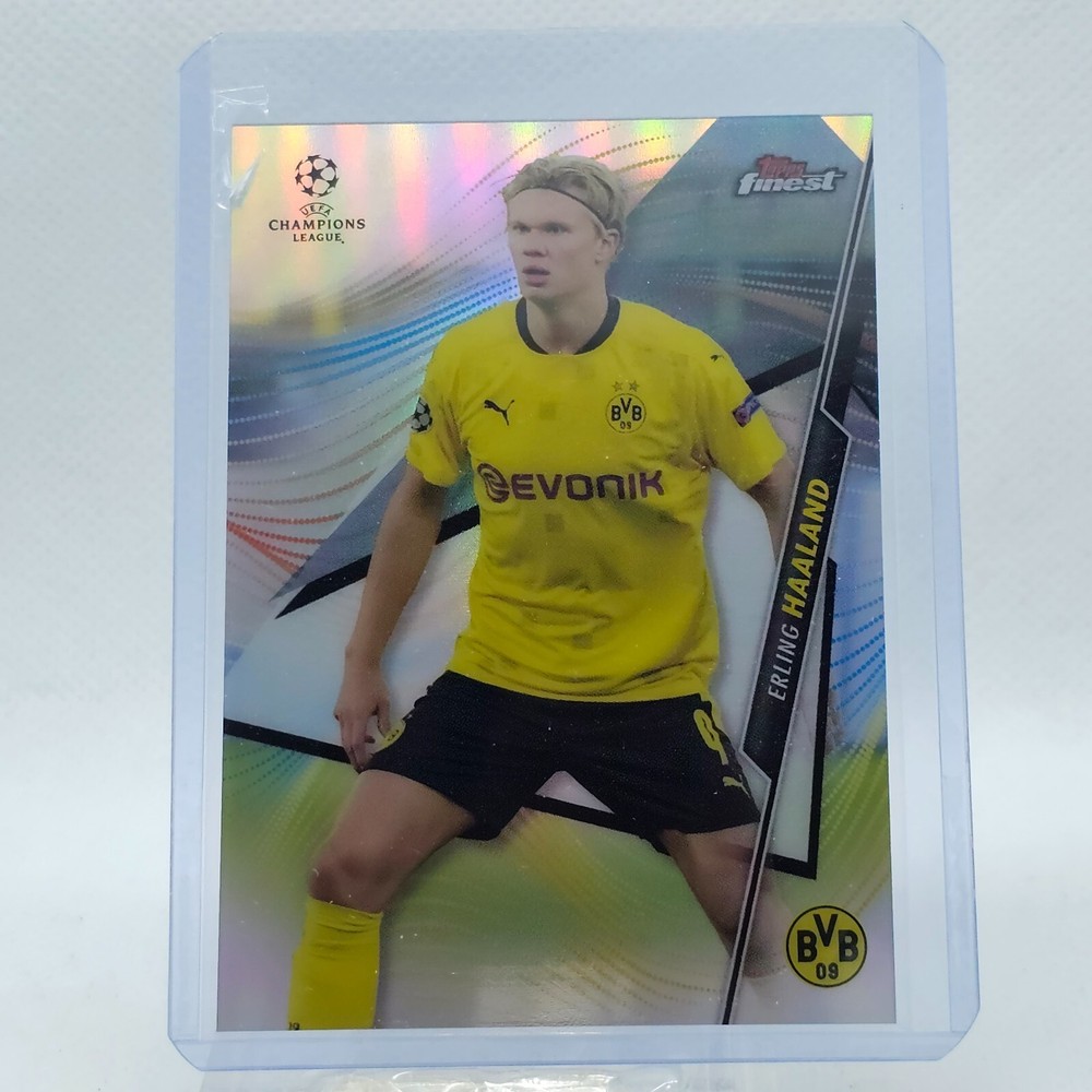 2020-21 Topps Finest UEFA Erling Halland Chrome Refractor