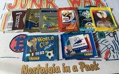 (8) Sealed Packs Panini World Cup Stickers 1994-2022 One Pack Of Each Read