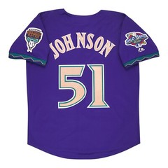 Randy Johnson Arizona Diamondbacks 2001 World Series Alt Purple Men’s Jersey