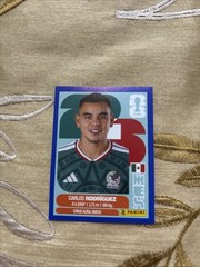 2026 Panini FIFA World Cup Sticker Carlos Rodriguez #MEX 9 Blue Parallel Mexico
